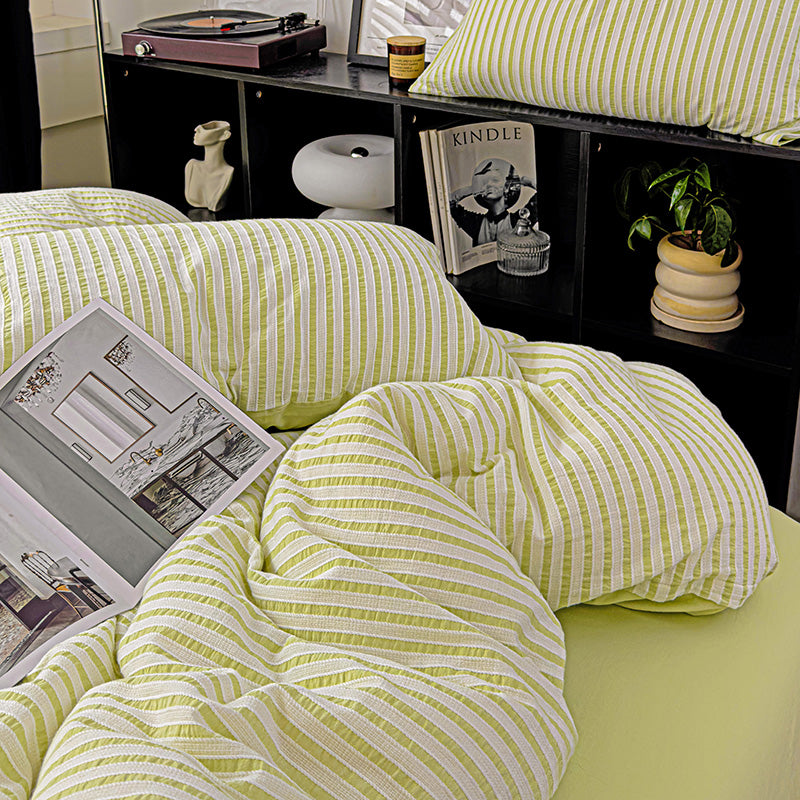 Pastel Stripe Bedding Set