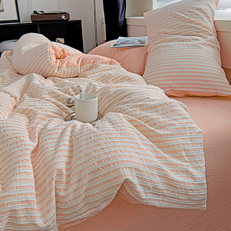 Pastel Stripe Bedding Set