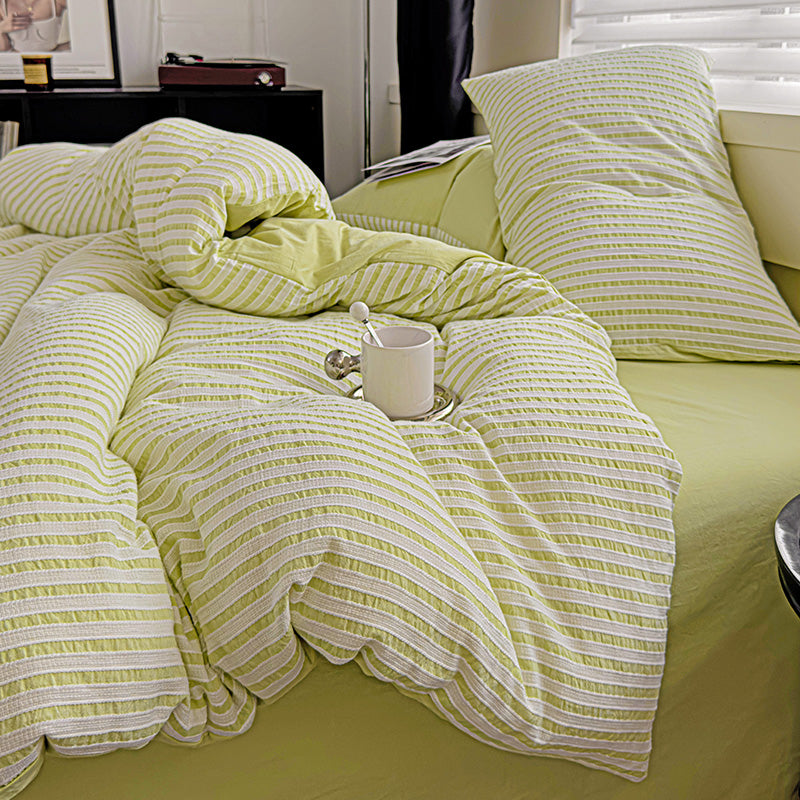 Pastel Stripe Bedding Set