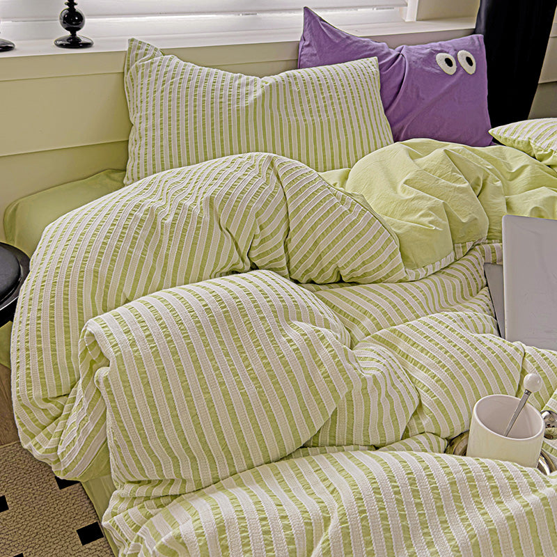 Pastel Stripe Bedding Set