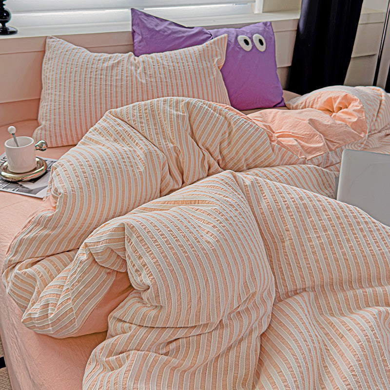 Pastel Stripe Bedding Set