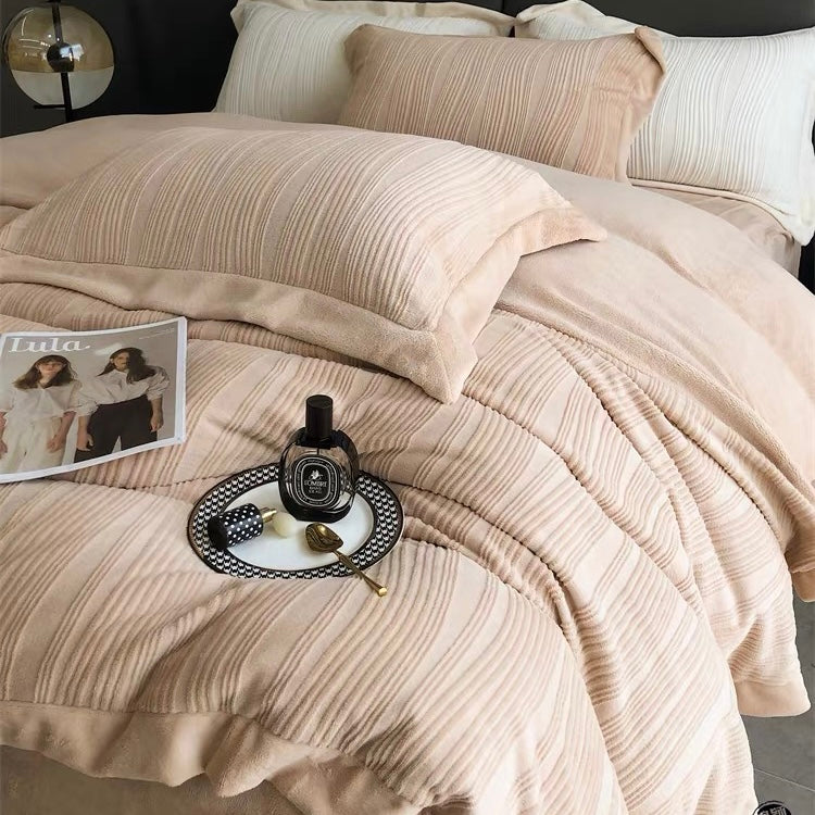 High End Autumn Winter Queen Bedding Set