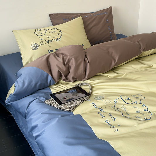 Line Puppy&Sheep Bedding Set