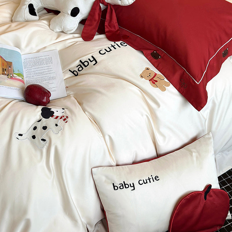 Red Apple Pup Bedding Set