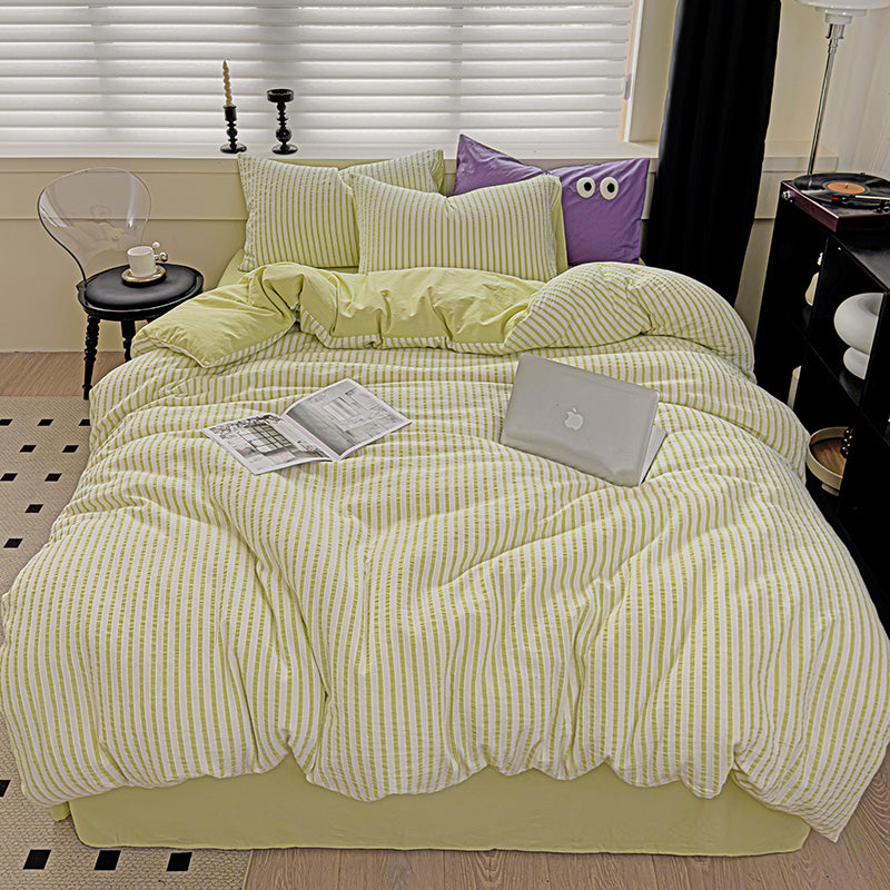 Pastel Stripe Bedding Set