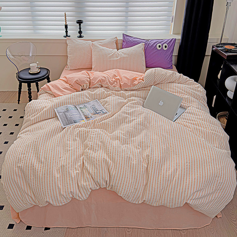 Pastel Stripe Bedding Set