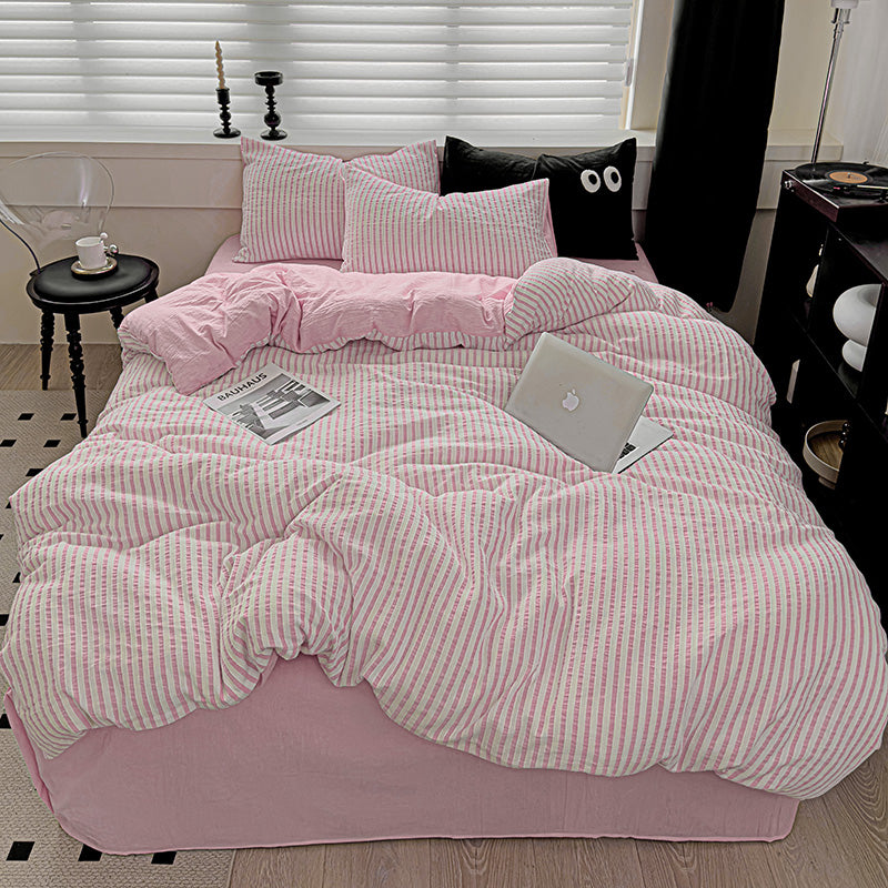 Pastel Stripe Bedding Set