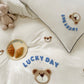 Cute Bear Embroidery Bedding Set